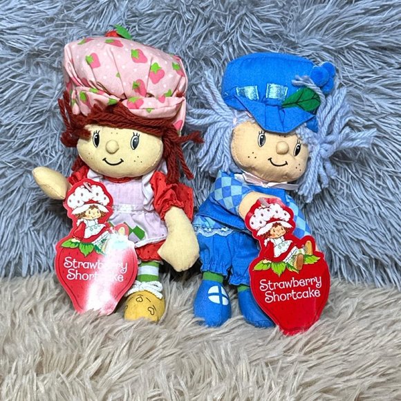 2003 STRAWBERRY SHORTCAKE AND BLUEBERRY MUFFIN Plush - Picture 4 of 6